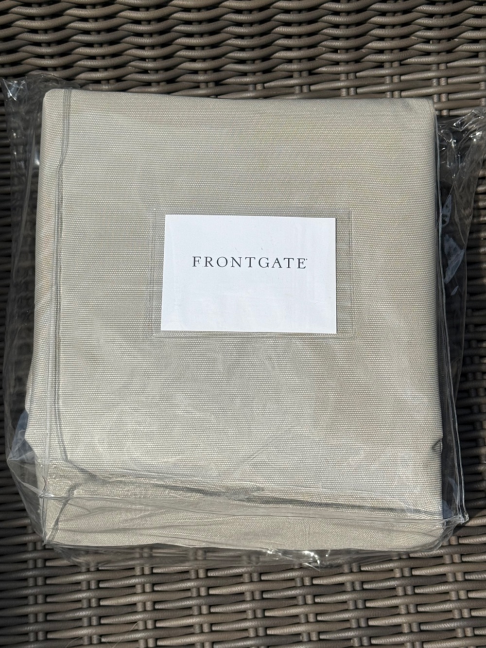 Frontgate Tan Furniture Cover for Loveseat - Medium - NWT